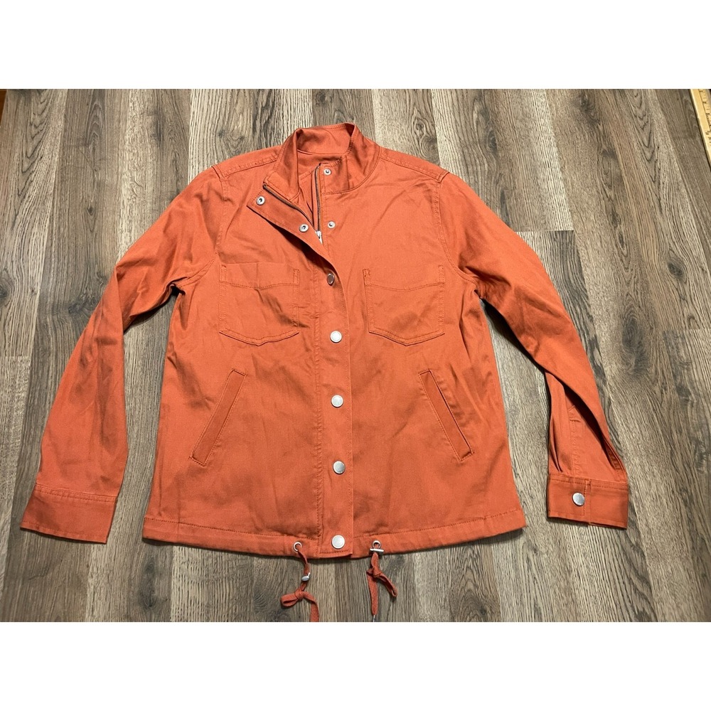 Liverpool Jacket, Women's Size Small, Orange, Full Zip, Chest Pockets